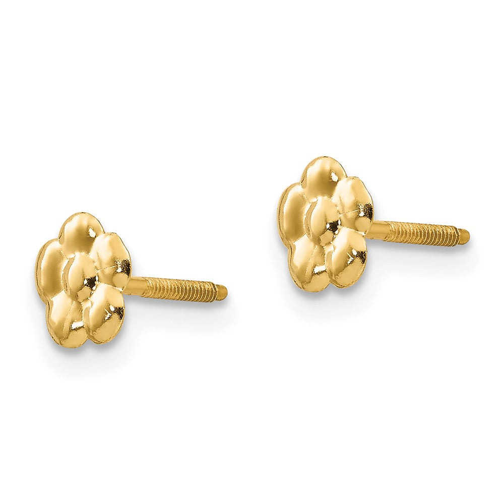 14k Madi K Flower Screwback Post Earrings