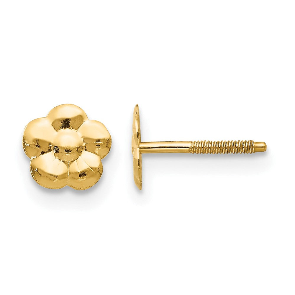 14k Madi K Flower Screwback Post Earrings