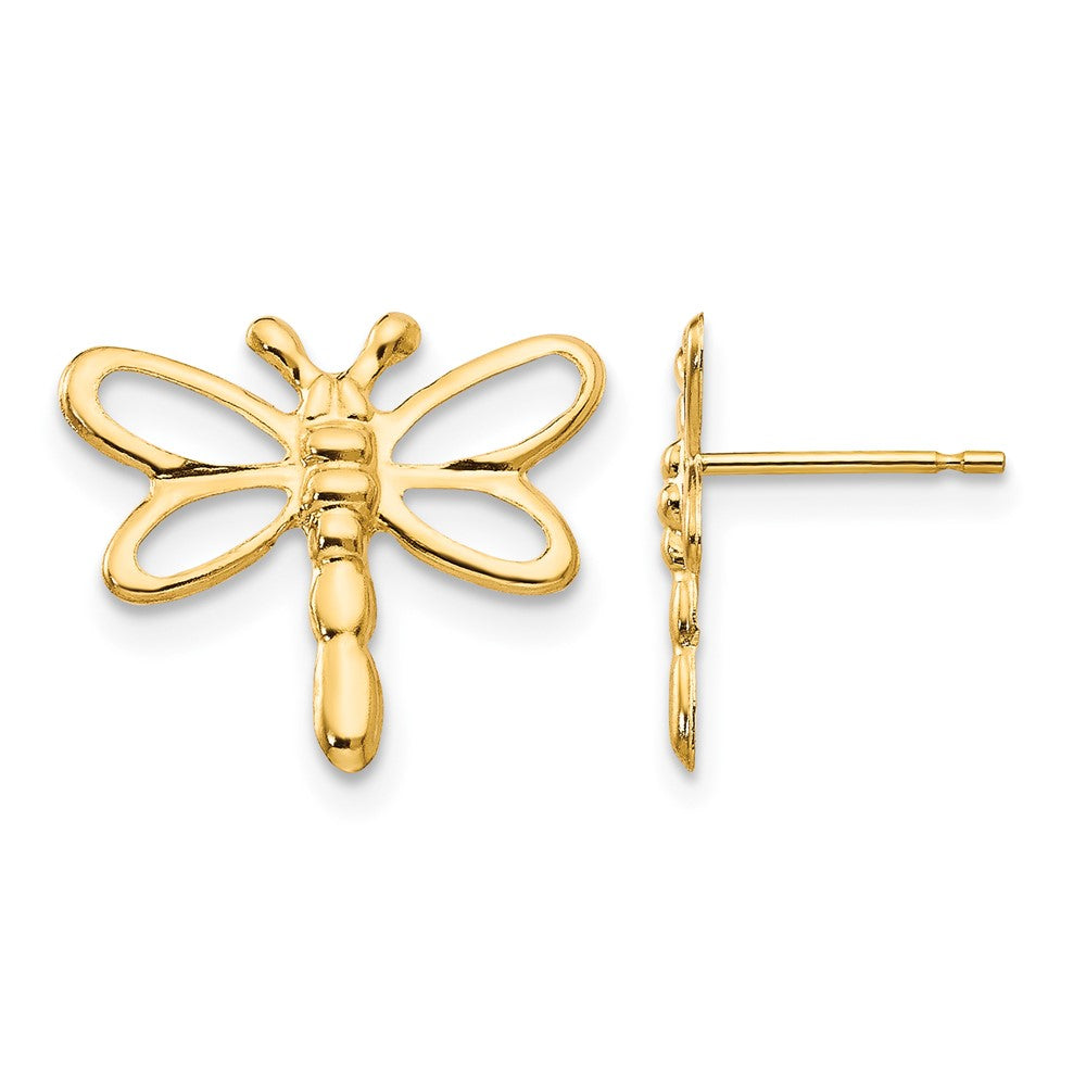 14k Madi K Dragonfly Childrens Post Earrings