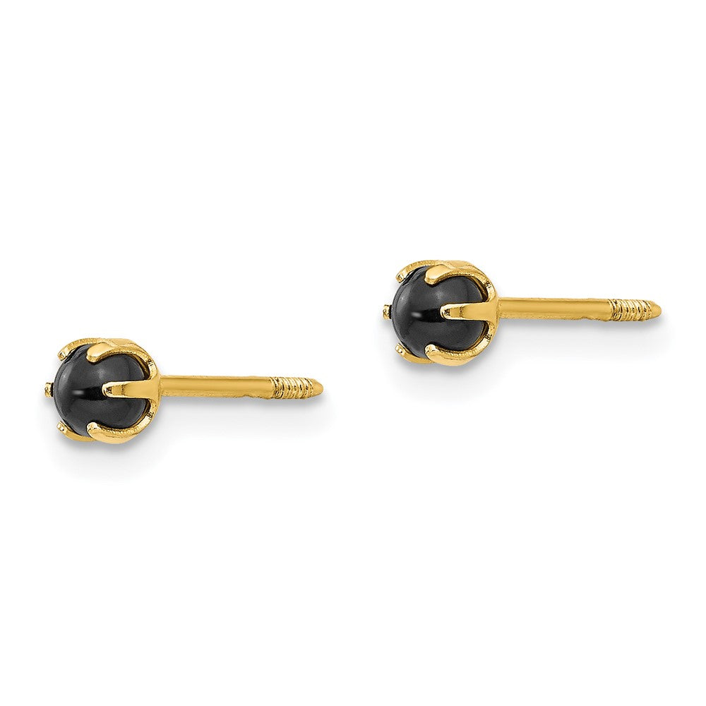 14k Madi K Onyx Post Earrings