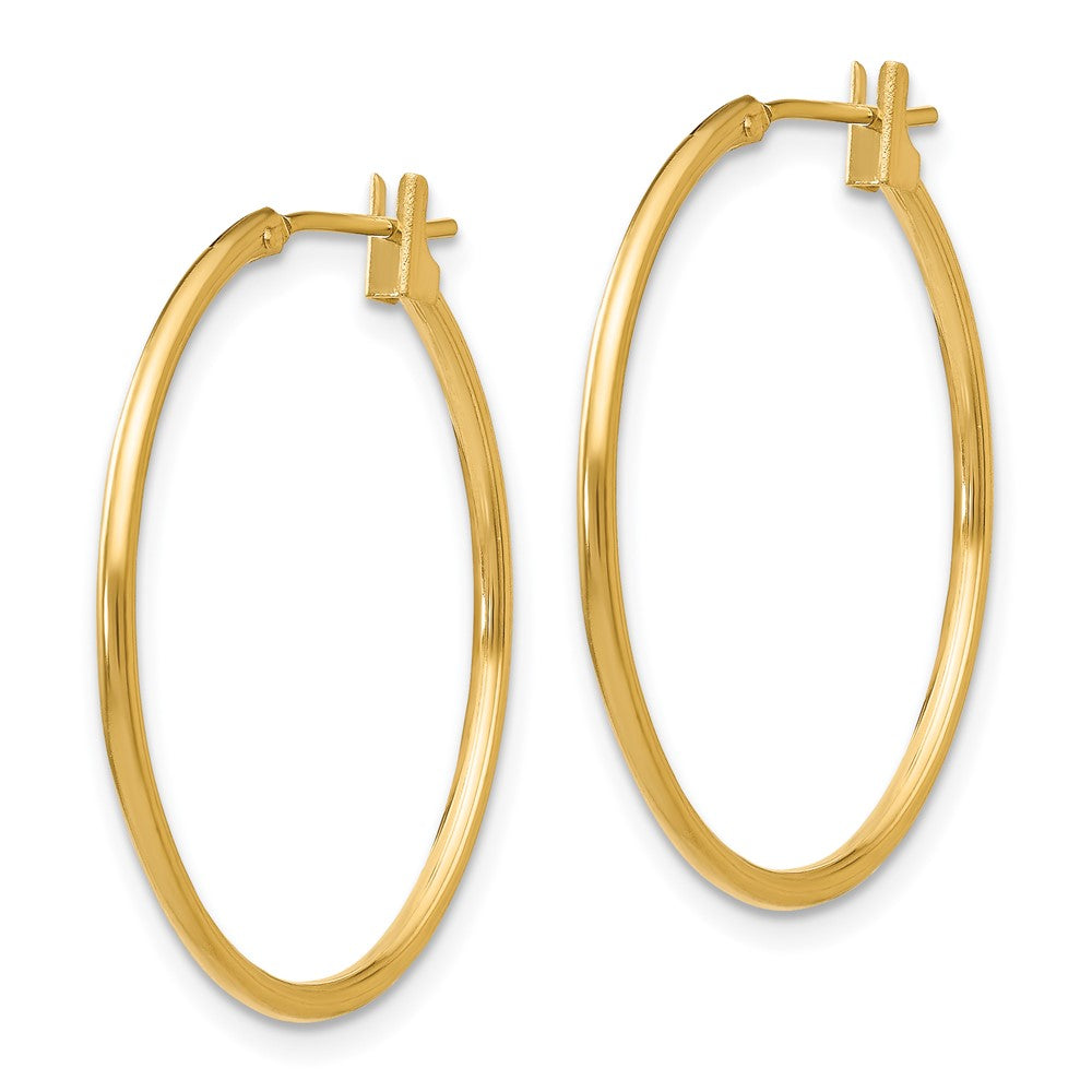14k Madi K 1x Hoop Earrings