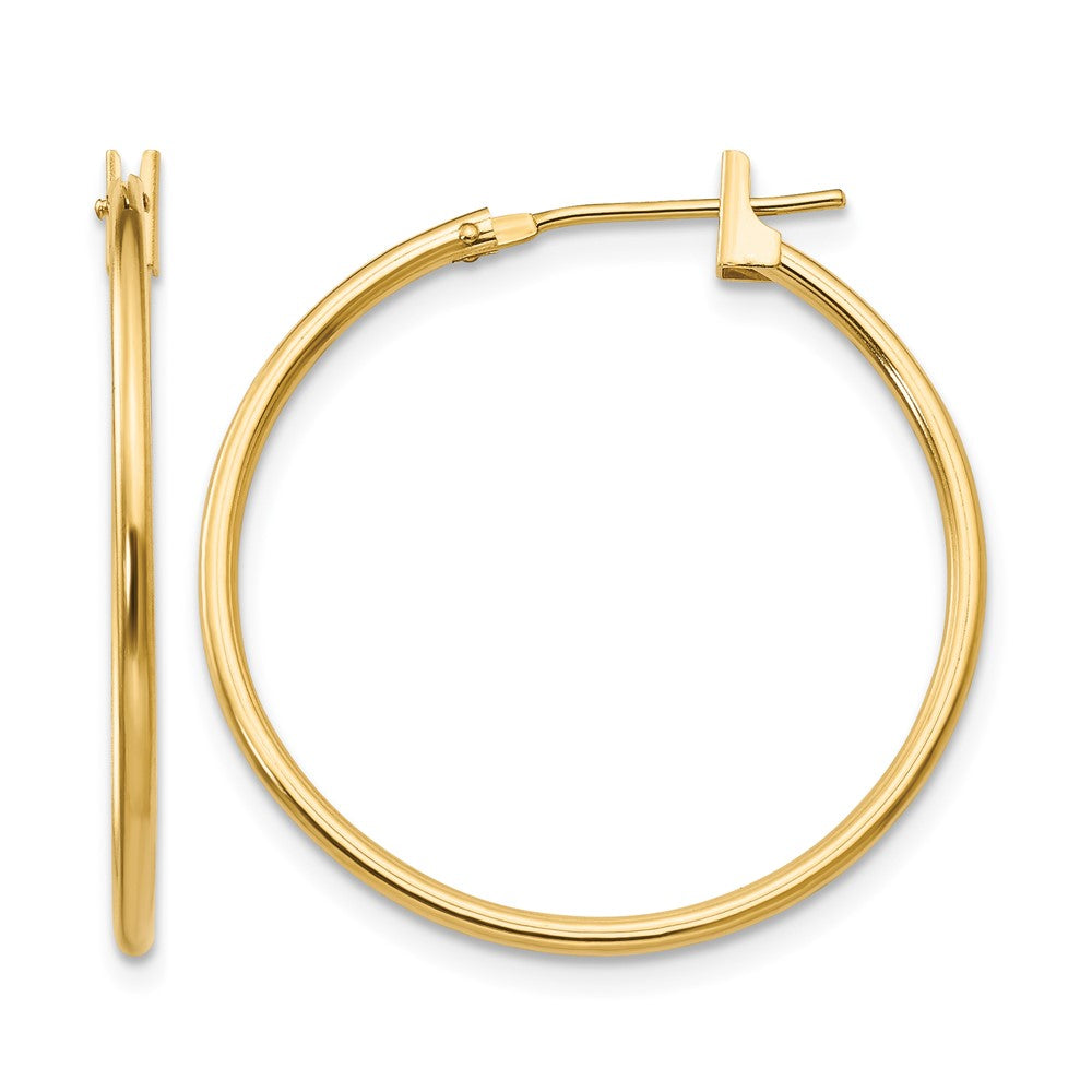 14k Madi K 1x Hoop Earrings