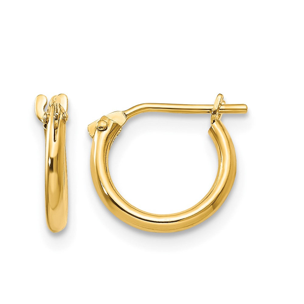 14k Madi K 1.25x Half Hoop Earrings