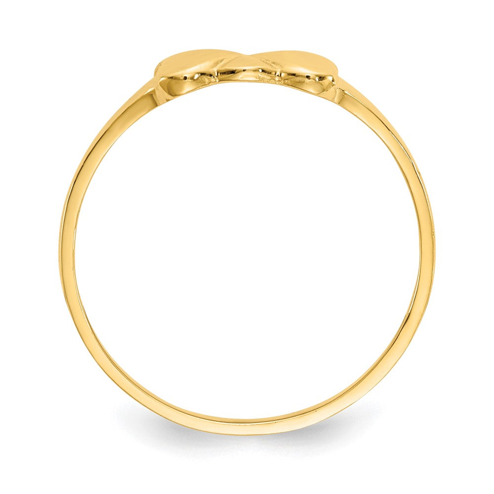 14k Madi K Two Hearts Size 2 Ring
