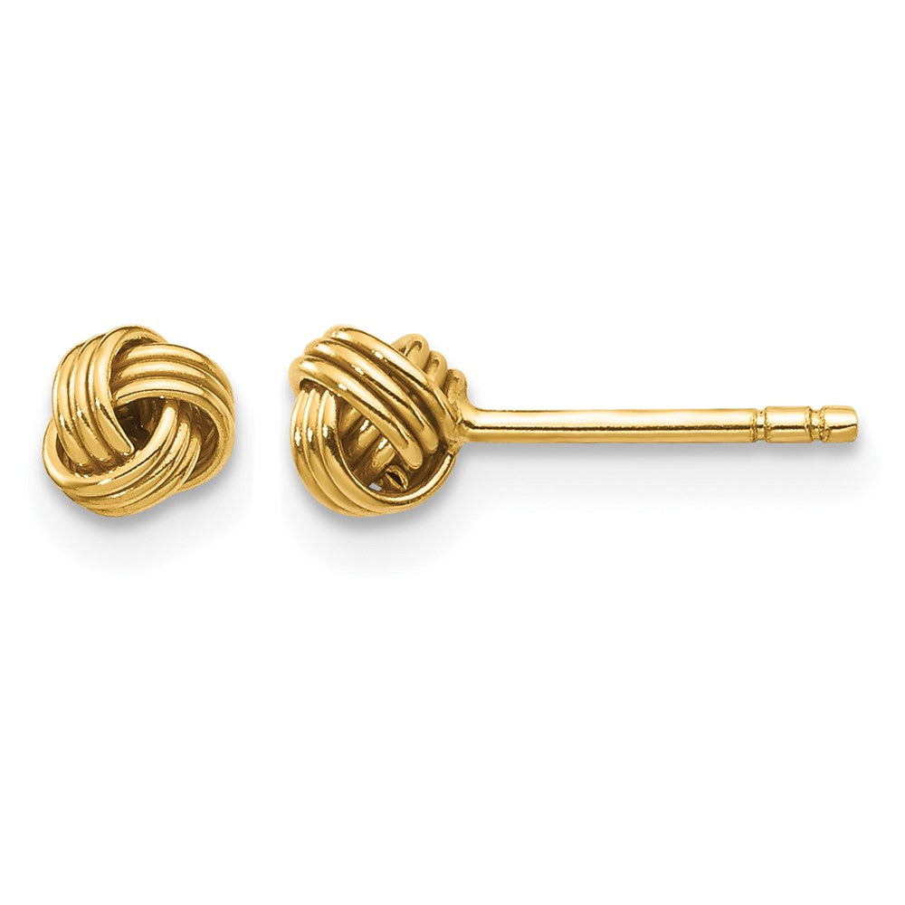 14k Madi K Polished Love Knot Childrens Post Earrings