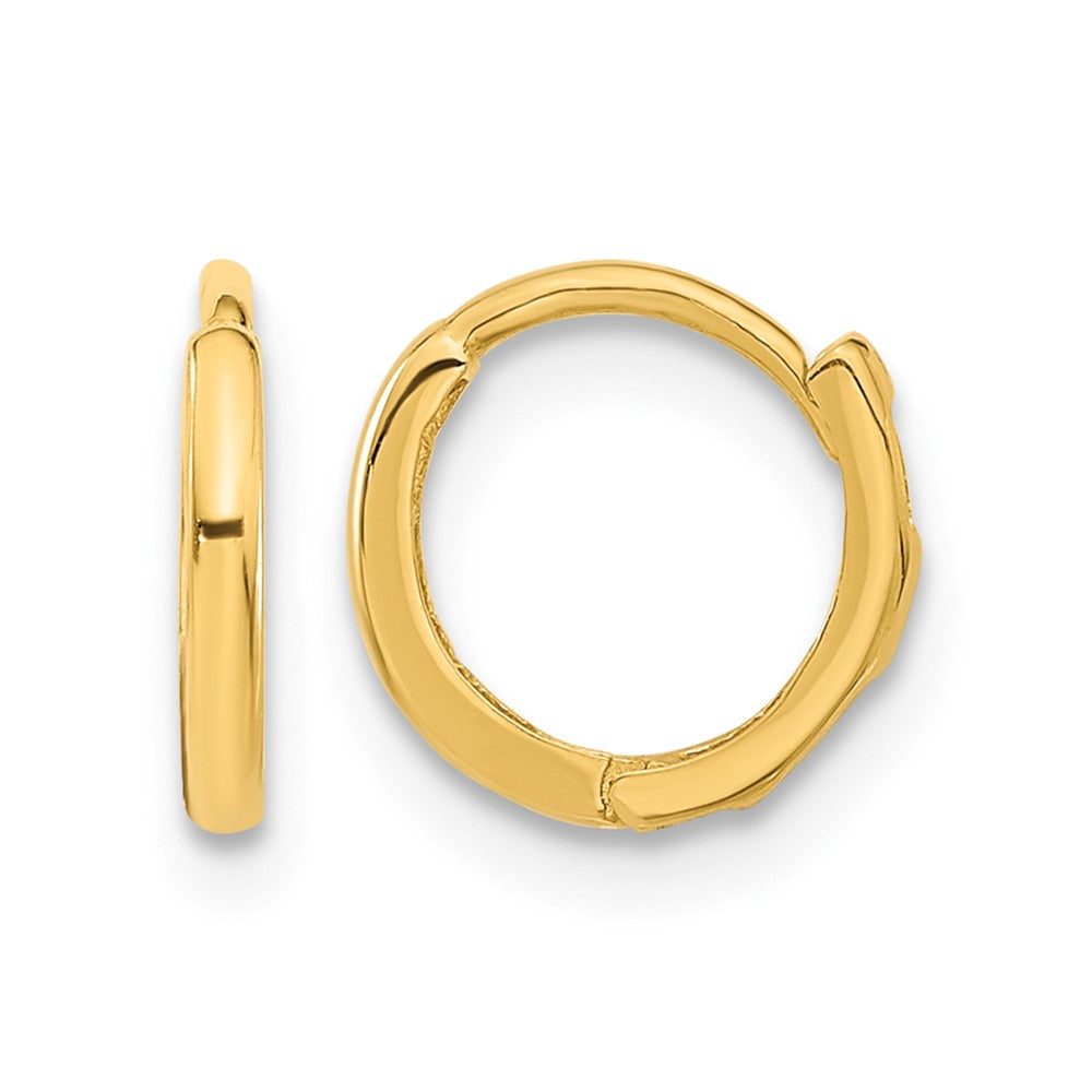 14k Madi K Polished 1.5x Hinged Hoop Earrings