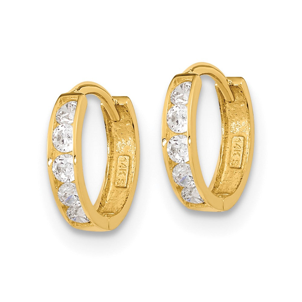 14k Madi K CZ Huggie Hoops