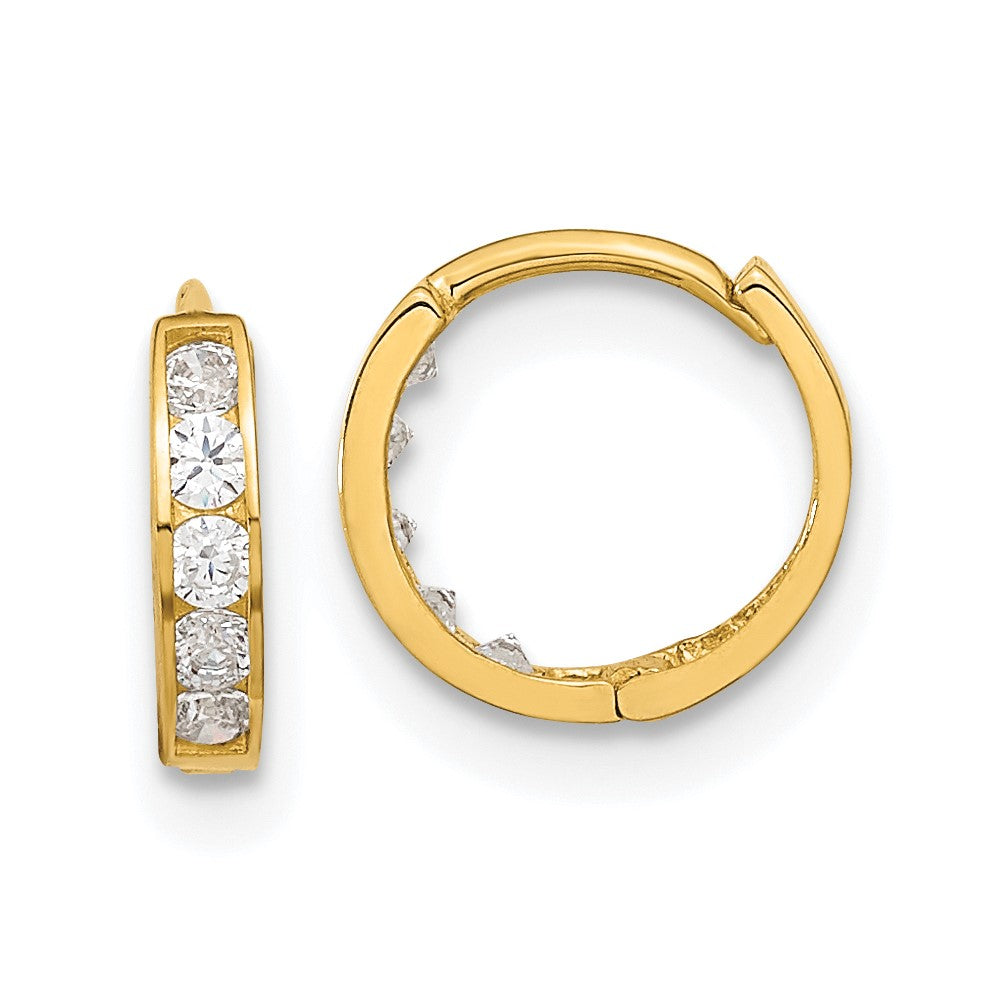 14k Madi K CZ Huggie Hoops