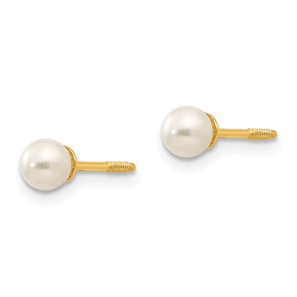 14k Madi K Reversible 3.75- FW Cultured Pearl & Gold Bead Earrings
