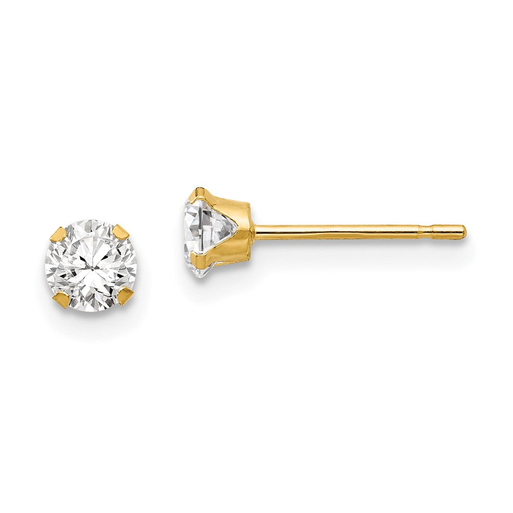 14k Madi K CZ Post Earrings