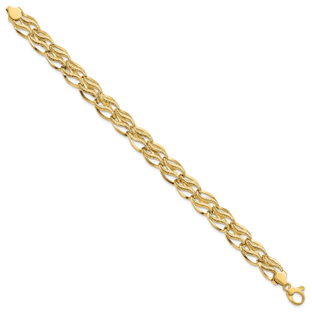 14K Fancy Link Bracelet