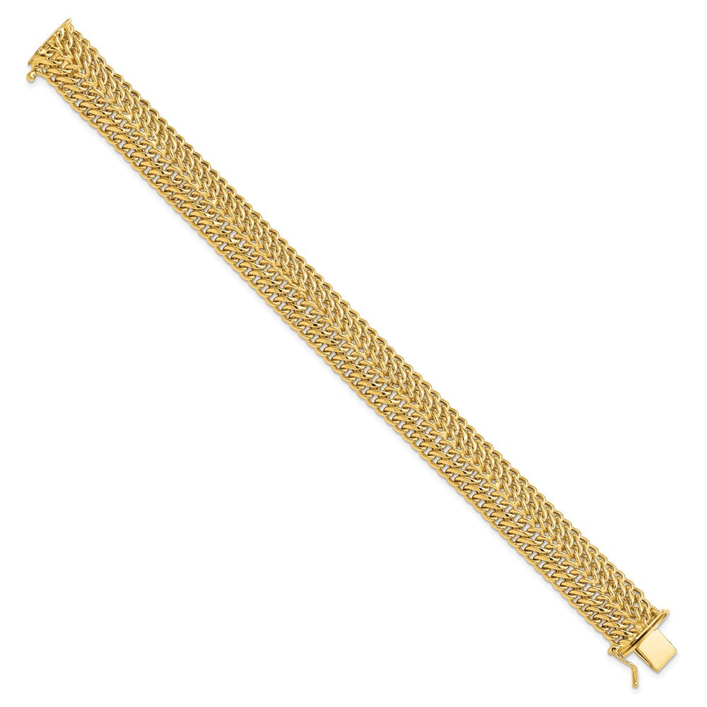 14k Polished Fancy Link Bracelet