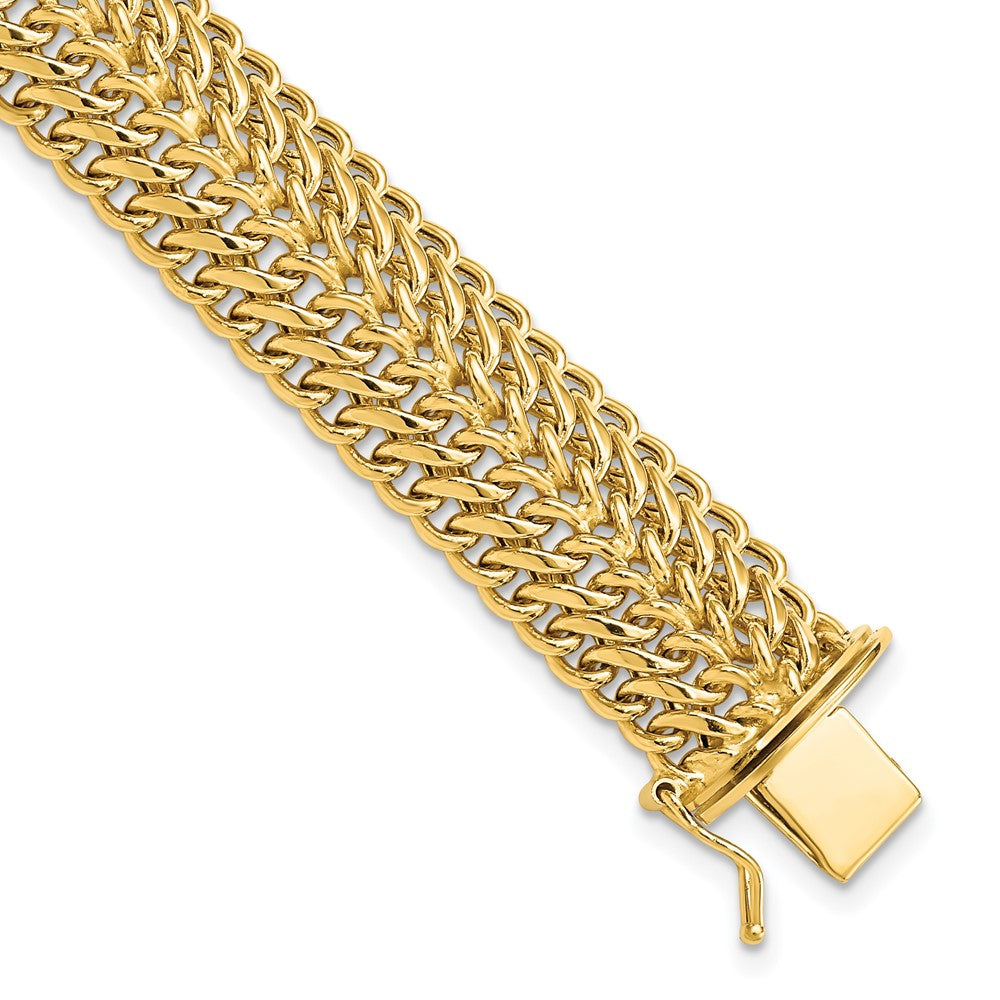 14k Polished Fancy Link Bracelet