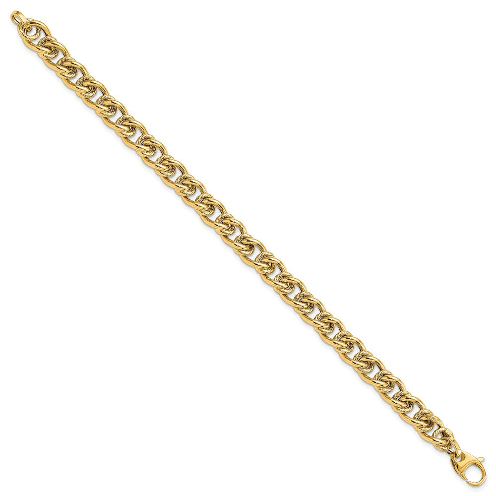 14K Polished Fancy Link Bracelet