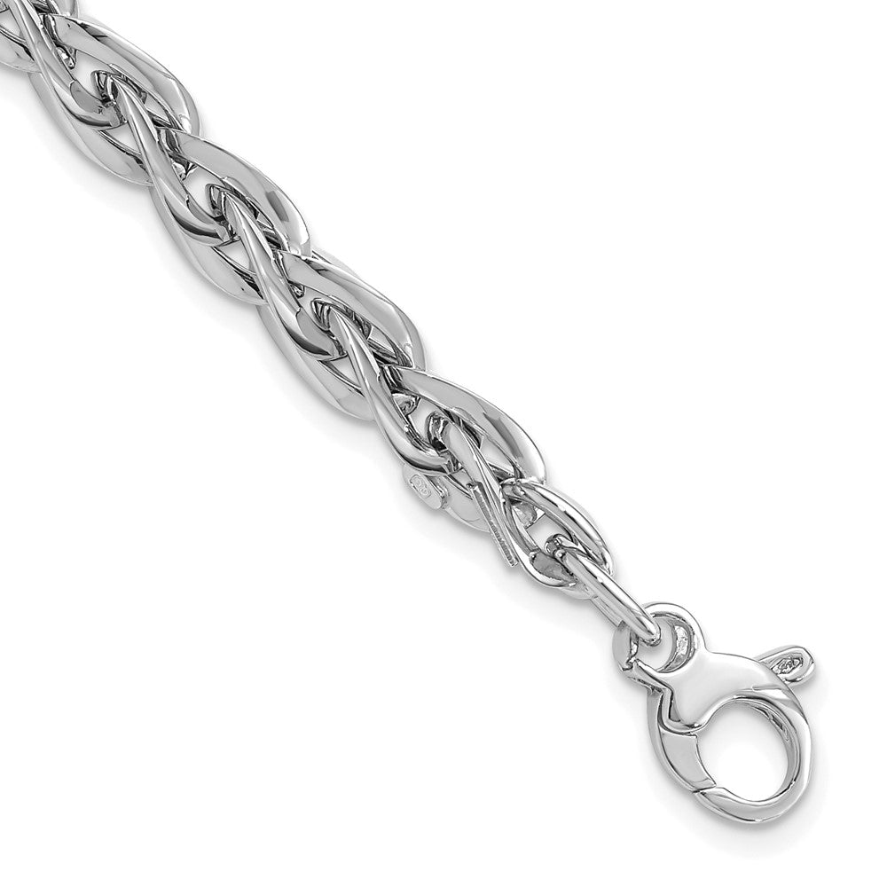 14k White Gold Polished Bracelet