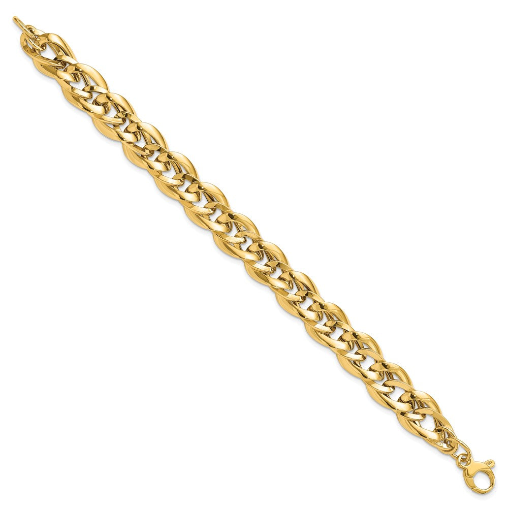 14k Polished Fancy Link Bracelet