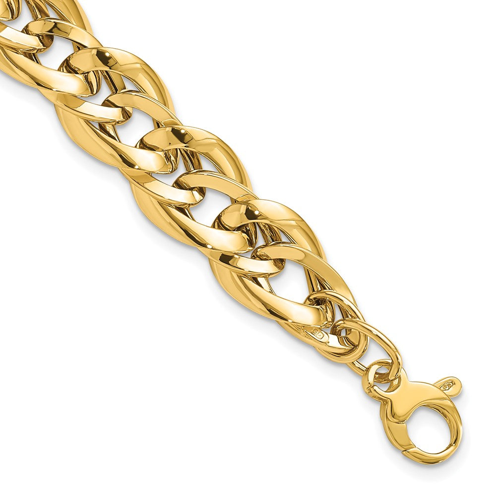 14k Polished Fancy Link Bracelet