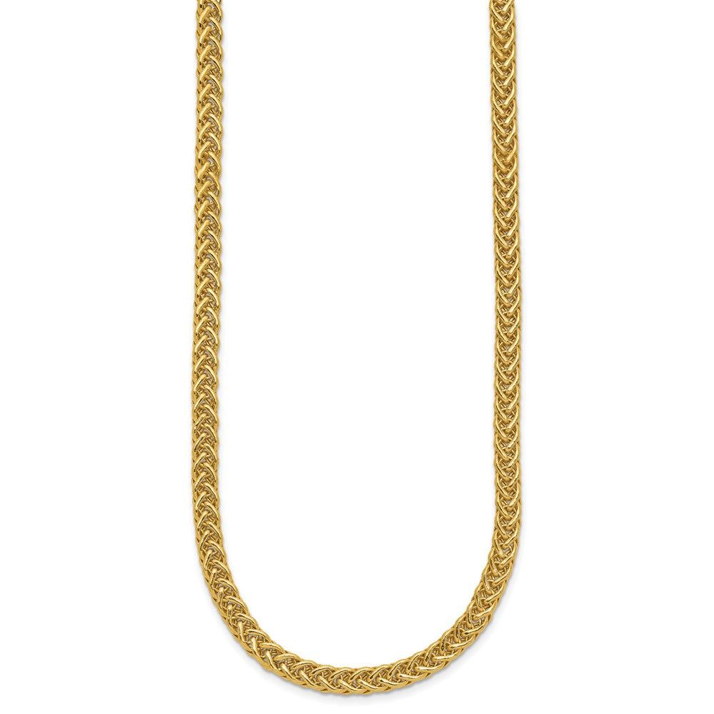 14k Polished Fancy Braided Link Necklace