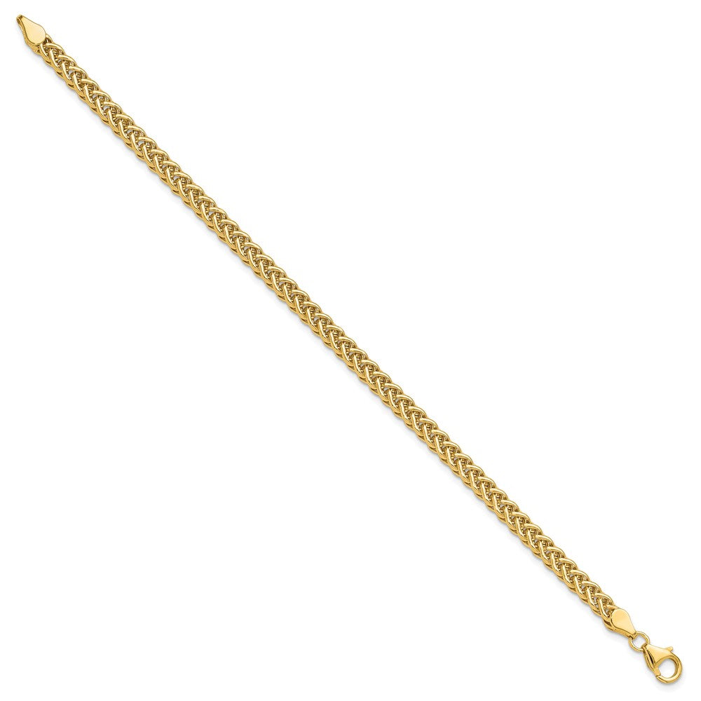 14k Polished Fancy Braided Link Bracelet