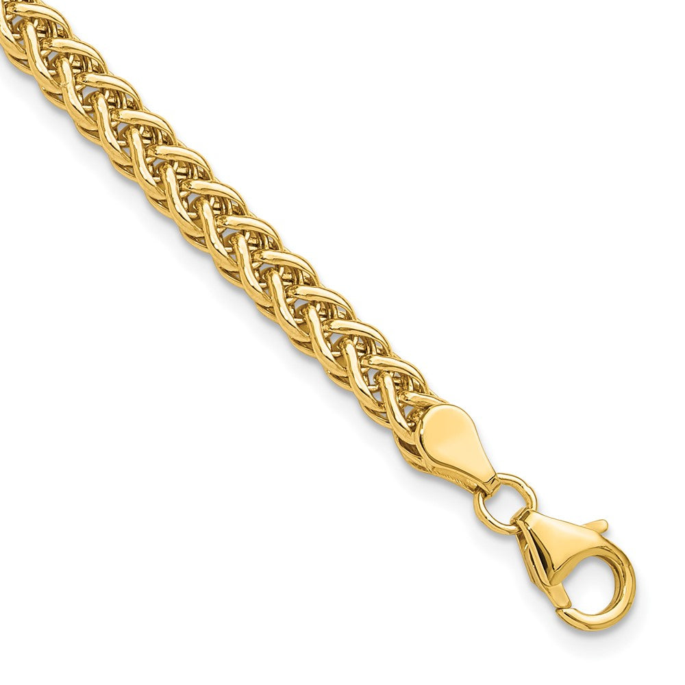 14k Polished Fancy Braided Link Bracelet