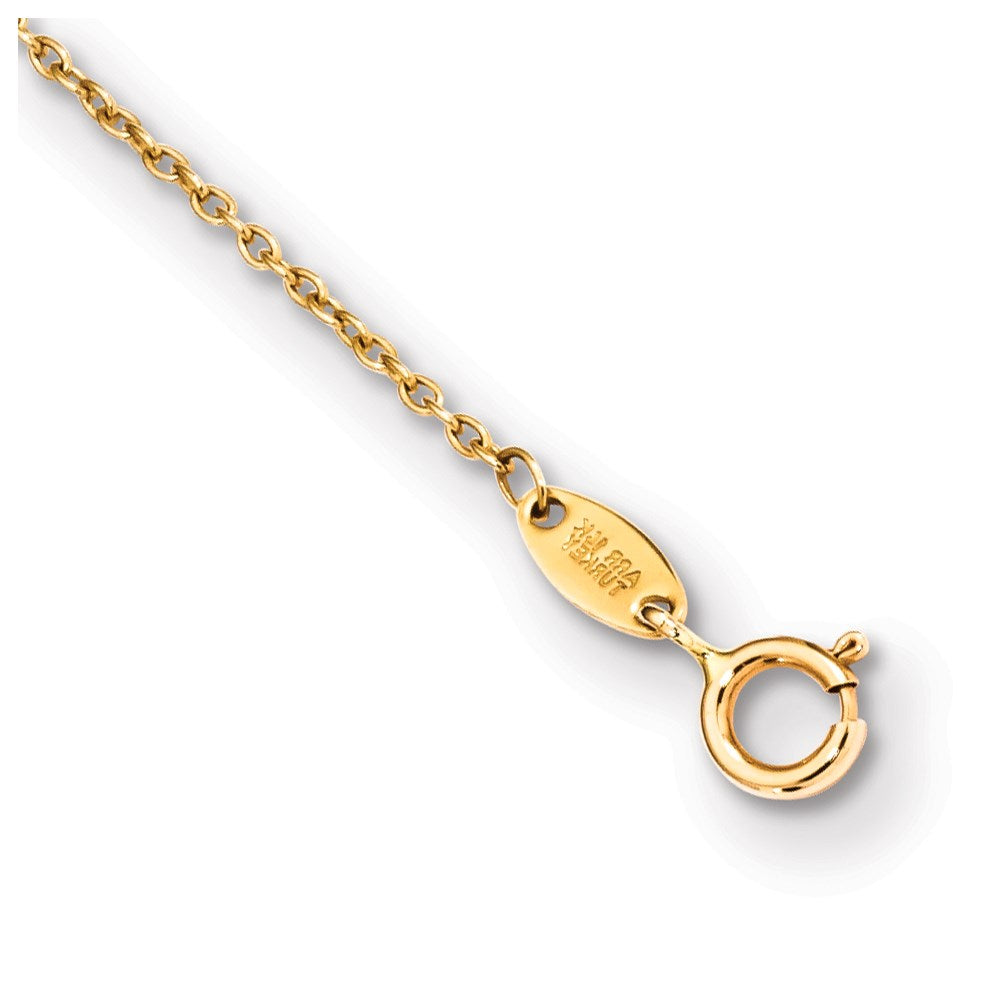 14k Two-tone 2-Strand Clover & Horseshoe Necklace