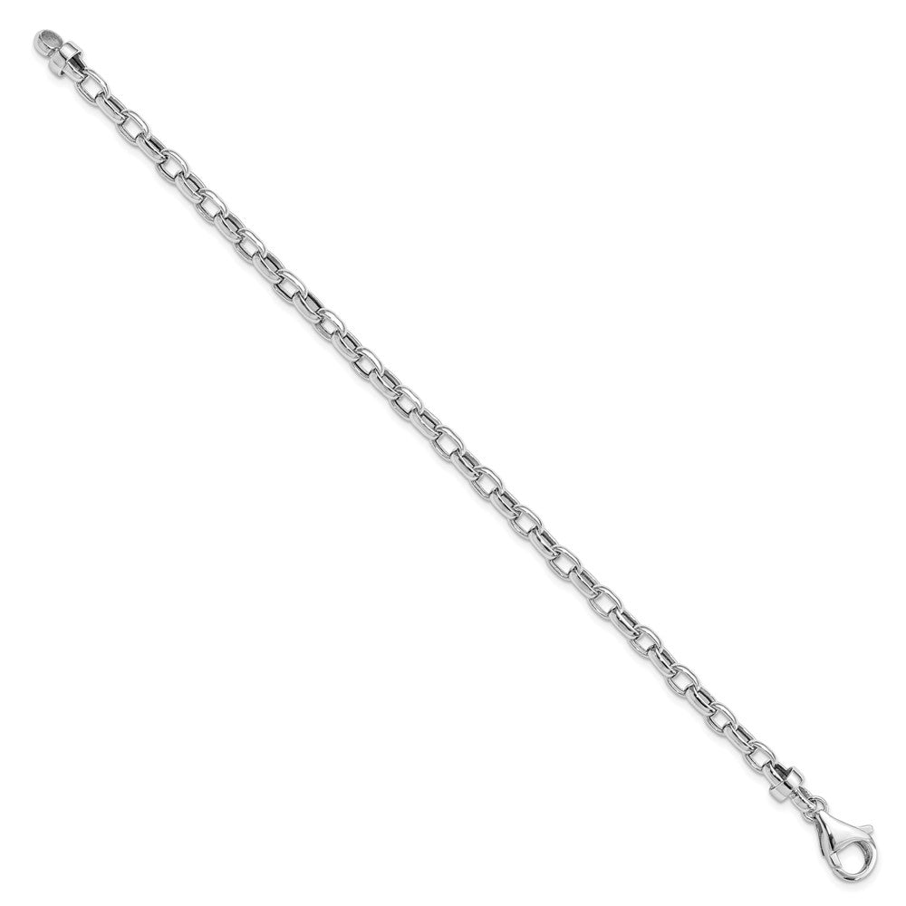 14k White Gold Polished Fancy Bracelet