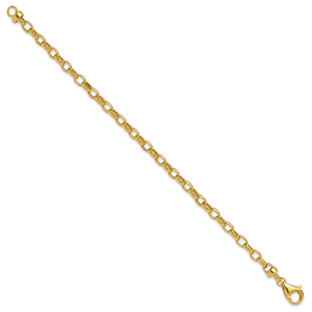 14k Polished Fancy Link Bracelet