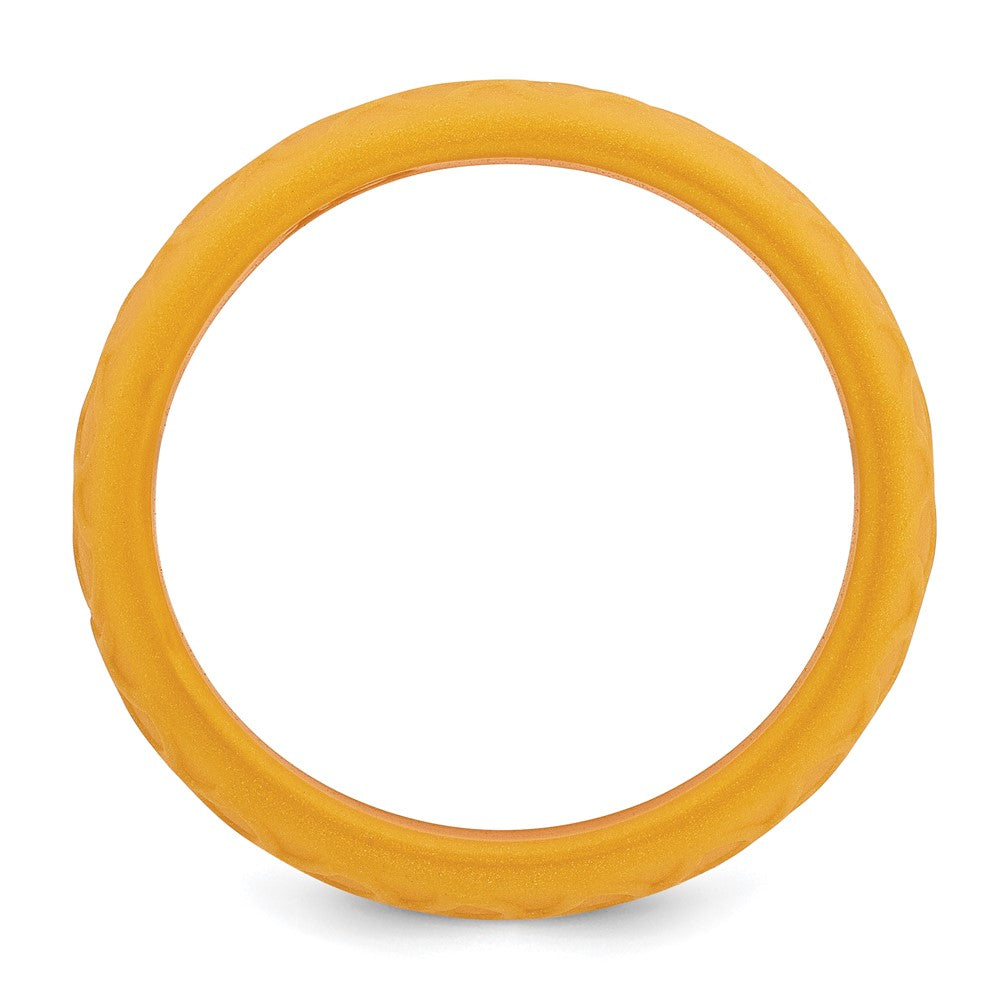 Silicone Metallic Gold Fish Scale Pattern Band