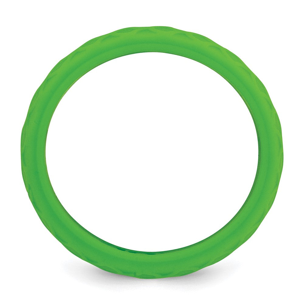 Silicone Light Green Fish Scale Pattern Band