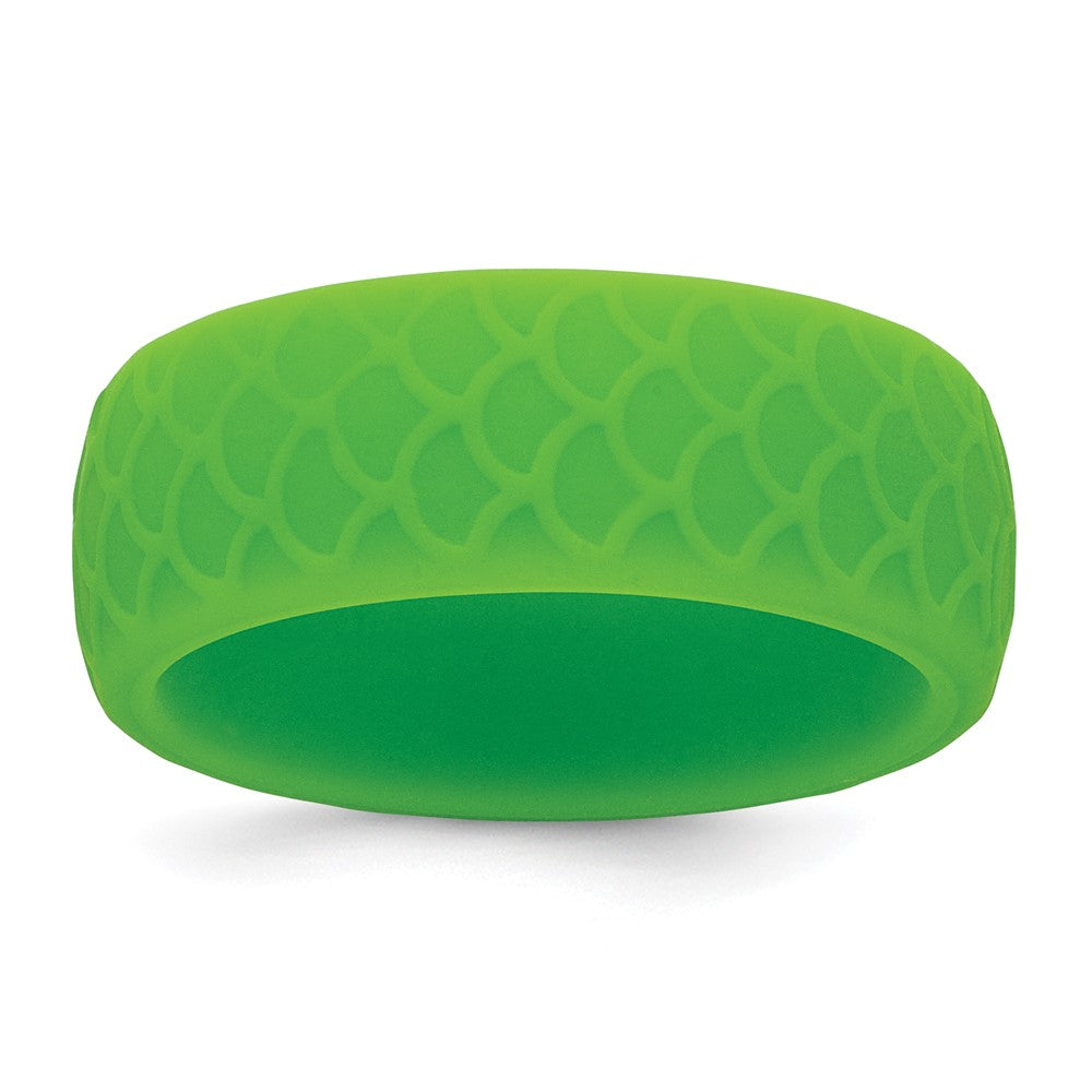 Silicone Light Green Fish Scale Pattern Band