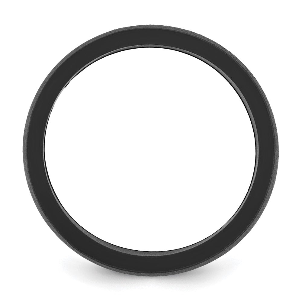 Silicone Black Flat Edge Band