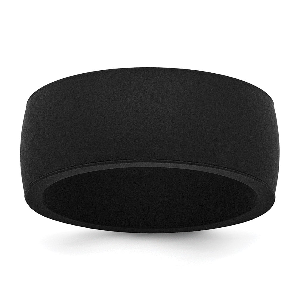Silicone Black Flat Edge Band
