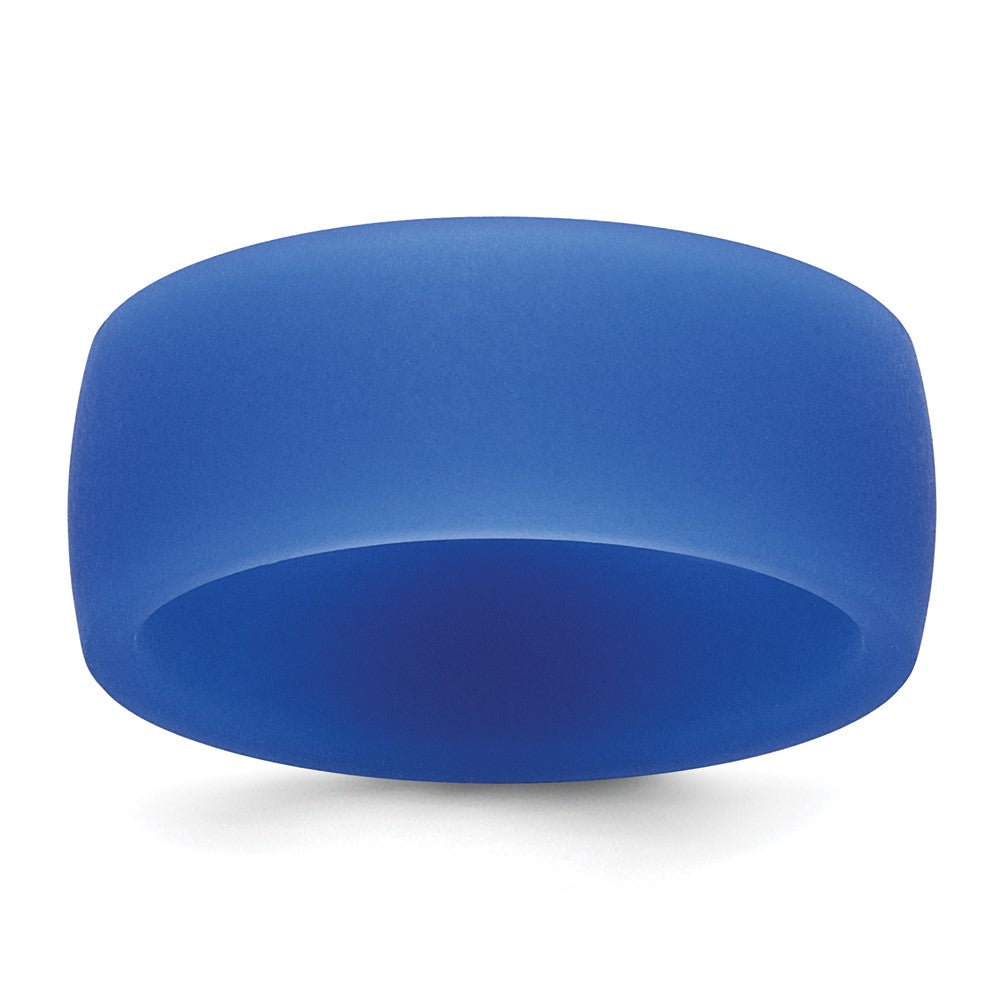 Silicone Blue Flat Edge Band