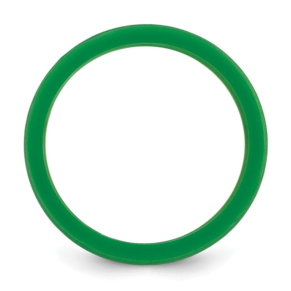 Silicone Green Flat Edge Band