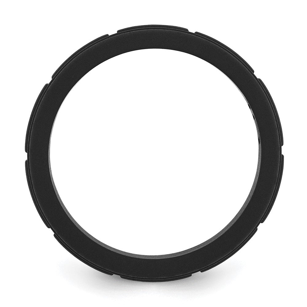 Silicone Black Grid Pattern Band