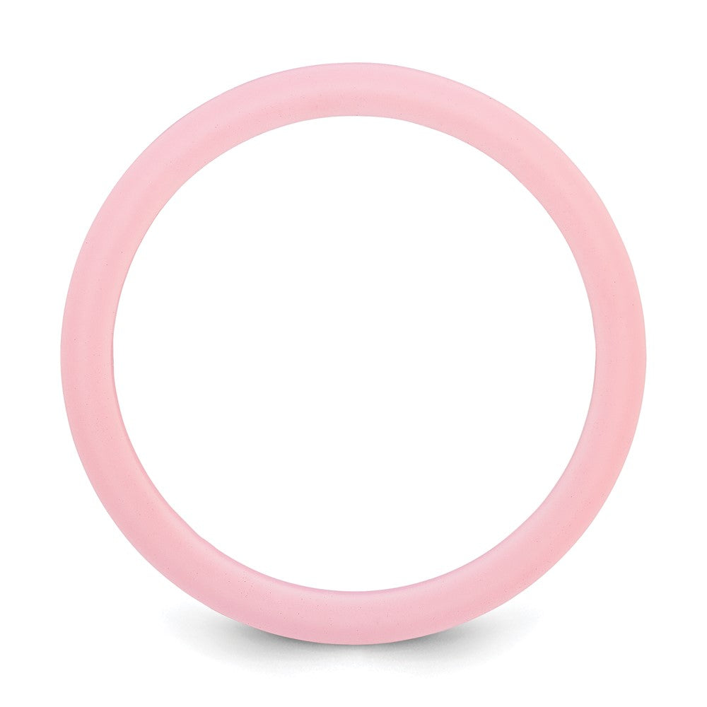 Silicone Pink Ridged Edge Band