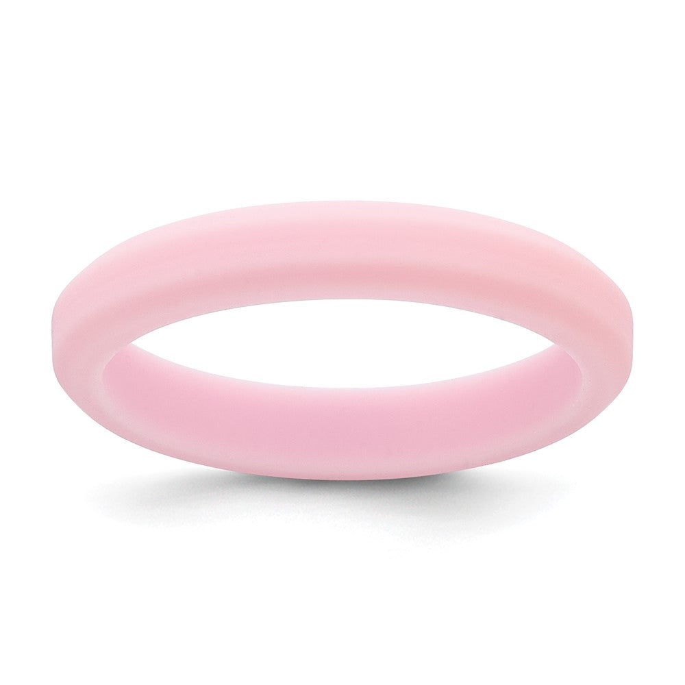 Silicone Pink Ridged Edge Band
