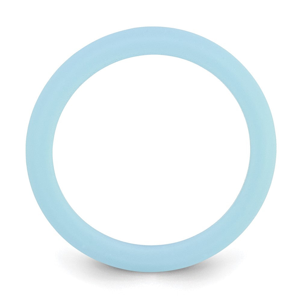 Silicone Blue Round Band