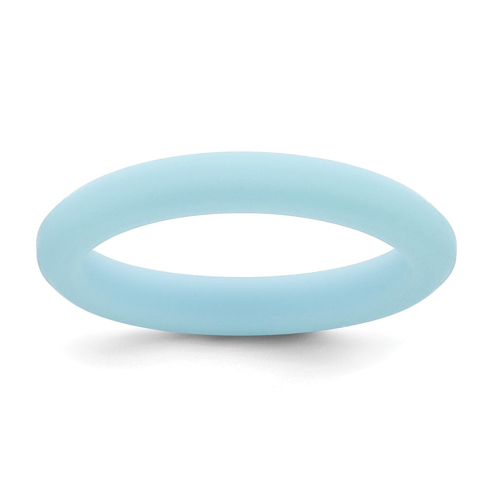 Silicone Blue Round Band