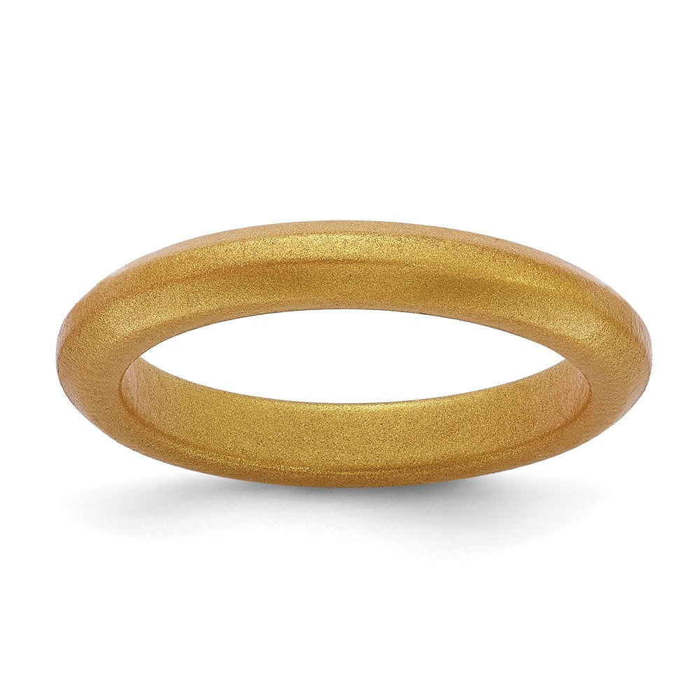 Silicone Metallic Gold Band