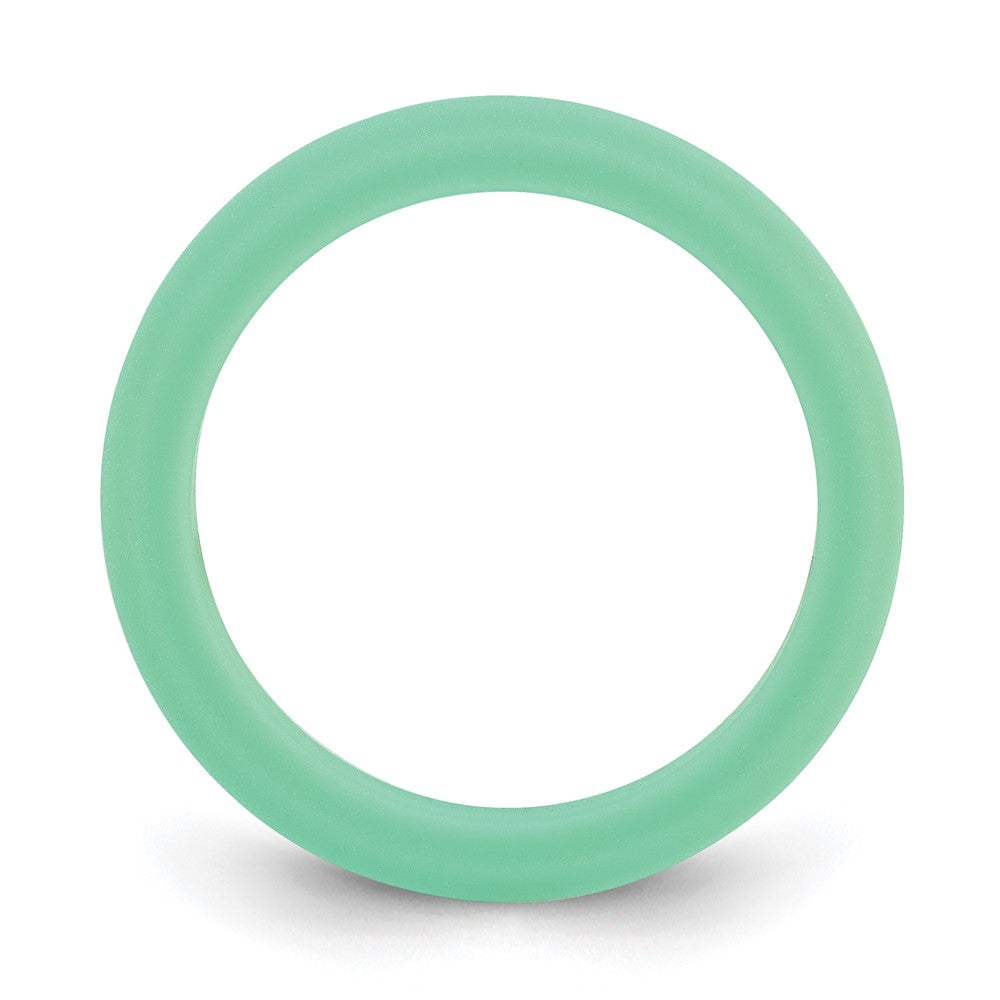 Silicone Green Round Band