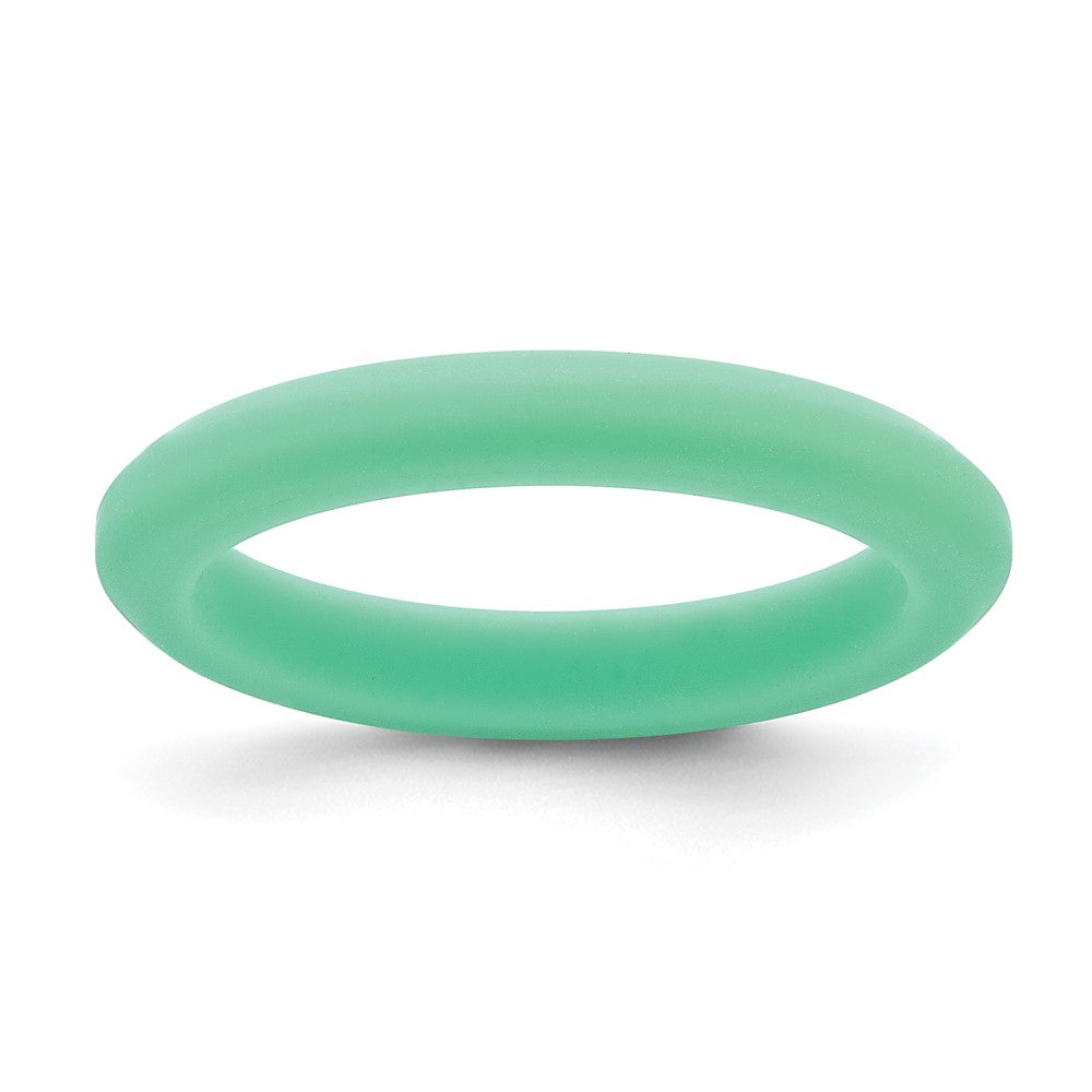 Silicone Green Round Band