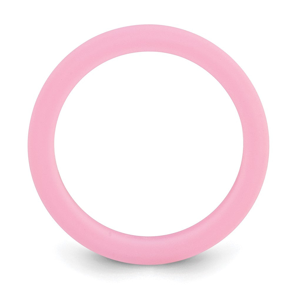 Silicone Pink Round Band