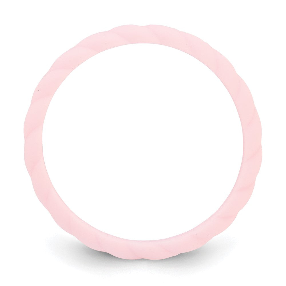 Silicone Pink Braided Band