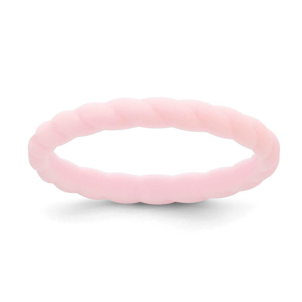 Silicone Pink Braided Band