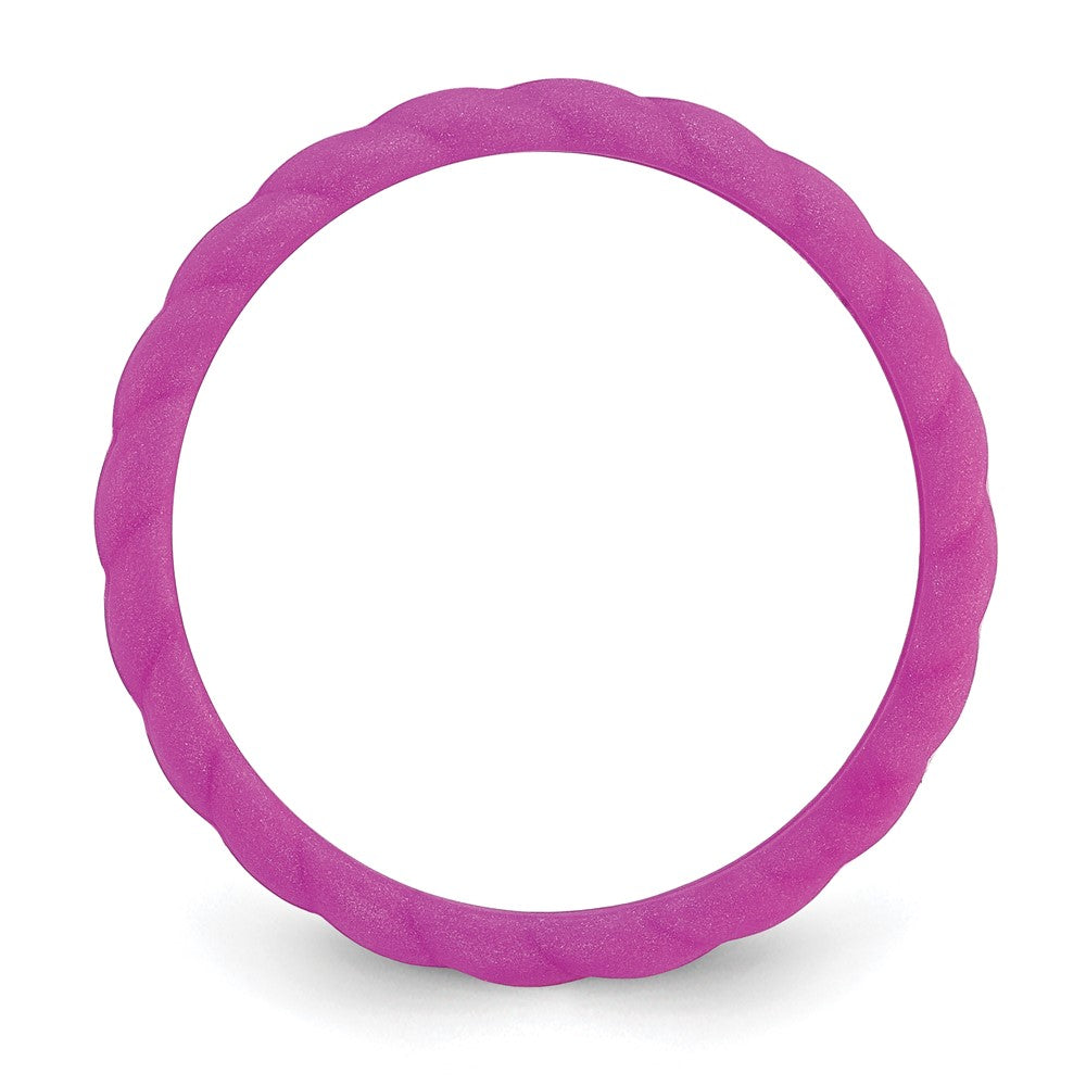 Silicone Plum Purple Braided Band