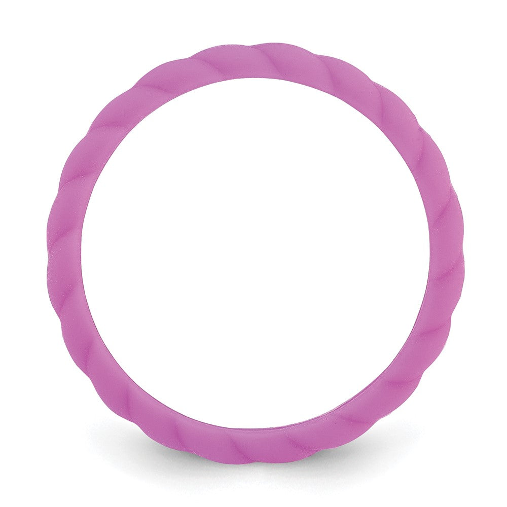 Silicone Purple Braided Band