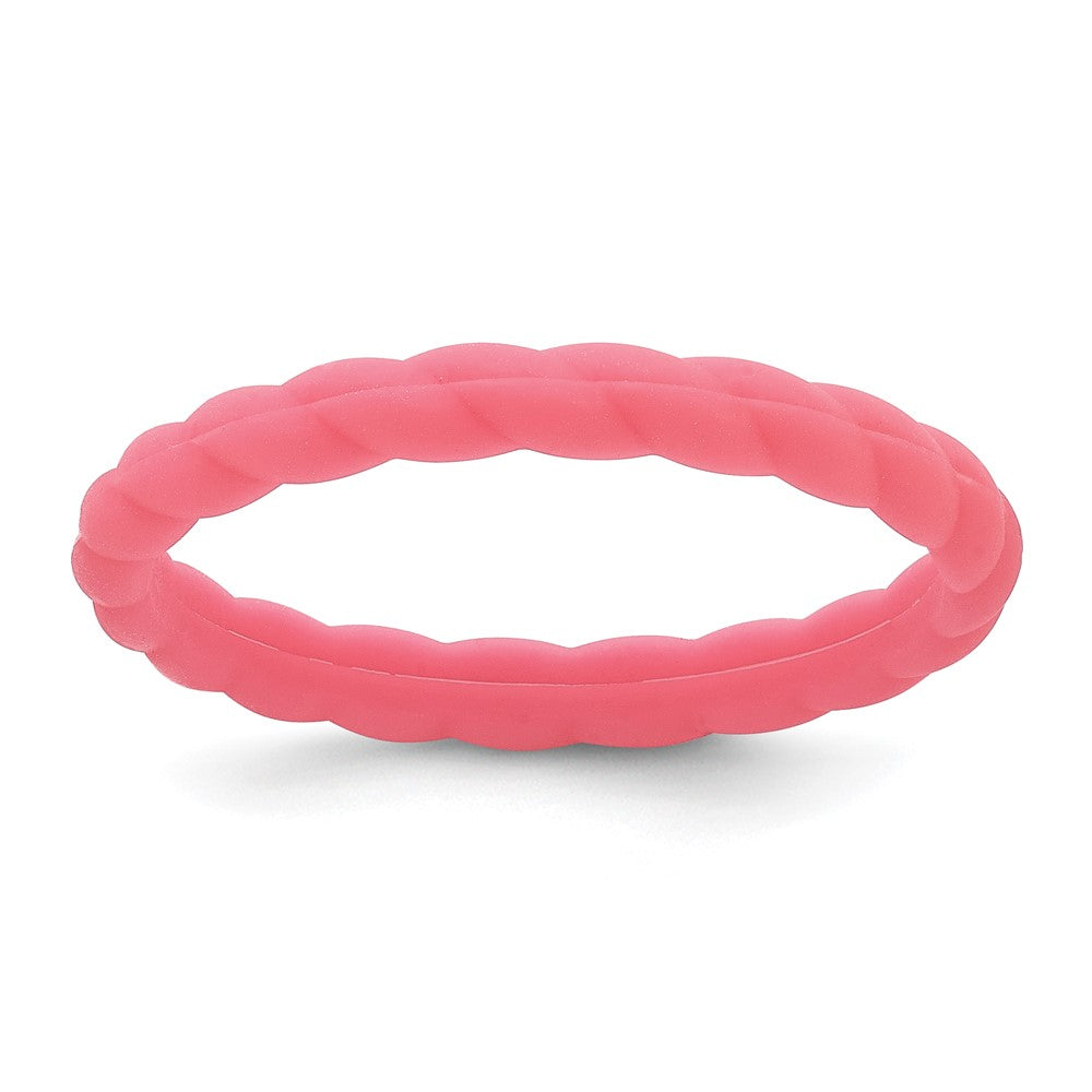 Silicone Watermelon Pink Braided Band