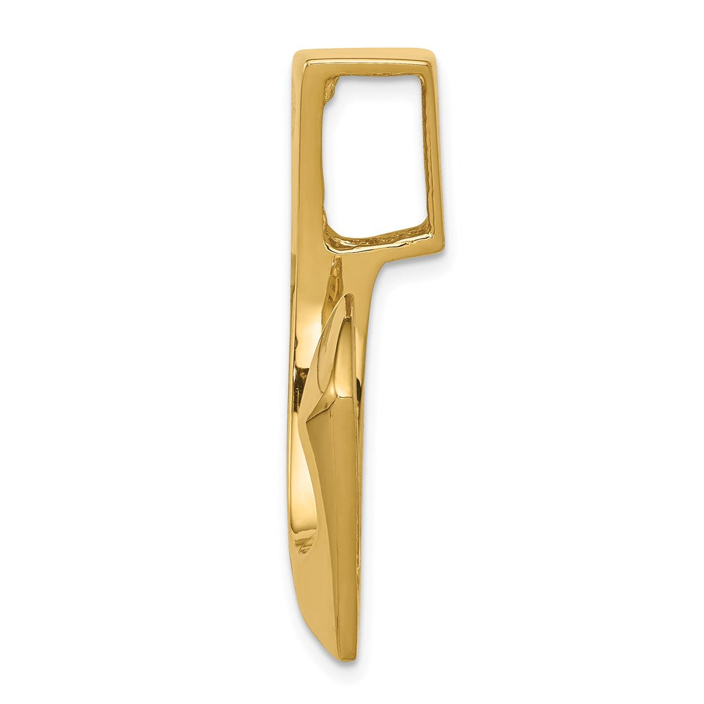 14k Polished Slide Fits up to Regular/Fancy/Reversible Omega