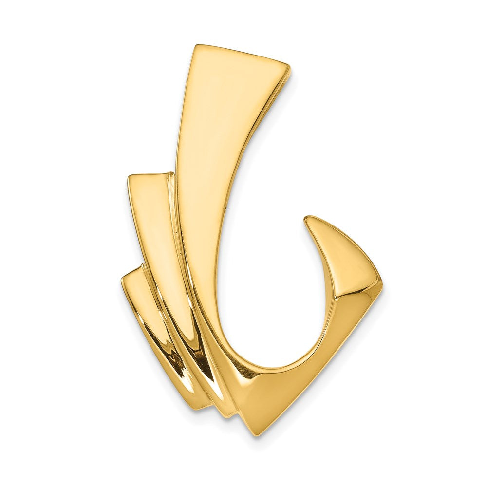 14k Polished Slide Fits up to Regular/Fancy/Reversible Omega